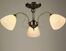 Люстра потолочная трехрожковая Мелодия Света Е27 Бронза картинка 